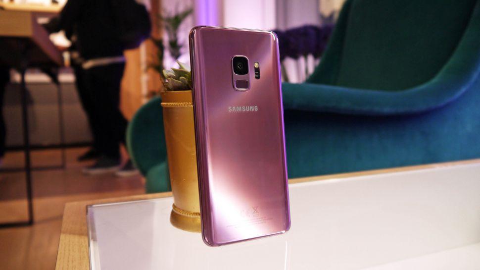 The Samsung Galaxy S9 at the MWC in Barcelona