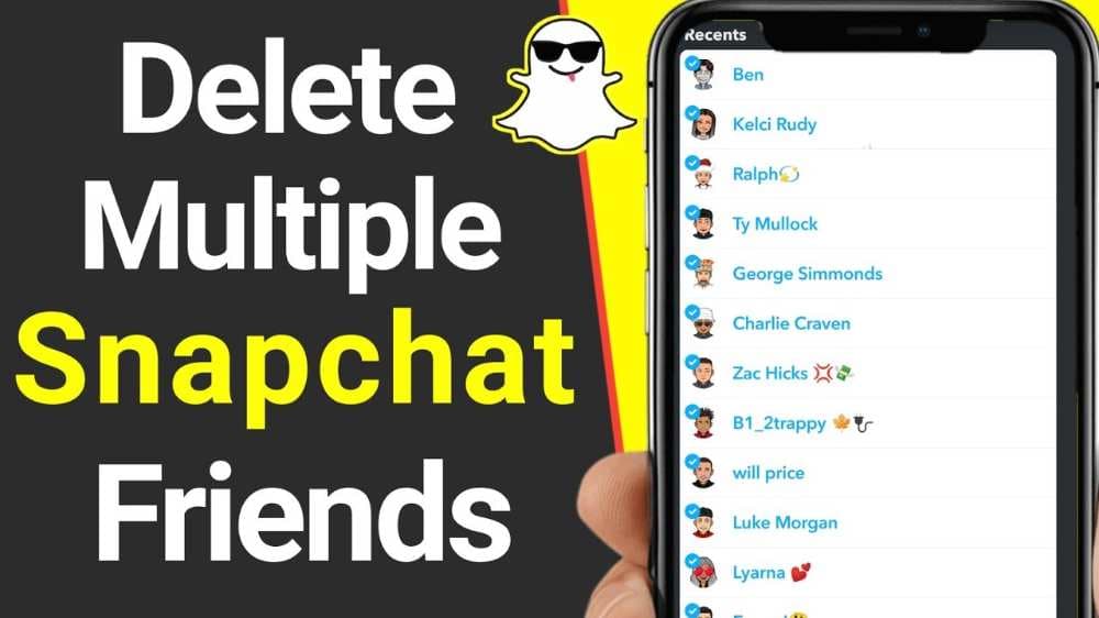 How to Bulk/Mass Delete Snapchat Friends