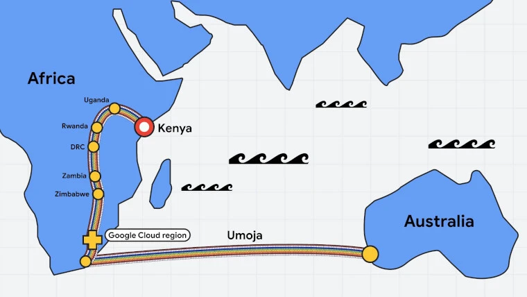 Google to Build First Subsea Cable Connecting Africa and Australia